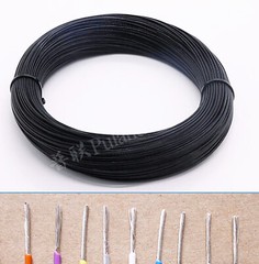 Black Flexible PTFE FEP Wire Silver Plated Copper Cable HiFi Audio Speaker DIY