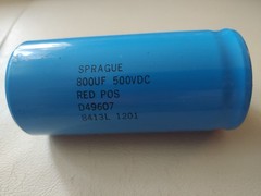 Sprague 800uf 500 volt Vintage Capacitor