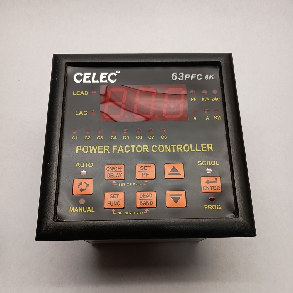 Power Factor Controller 8 Channel/8 Step Automatic Power Factor Control Relay
