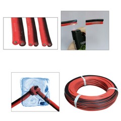 Flexible Silicone Cable Wire 10/12/14/16/18/20/22/24AWG Red Black High Resistant