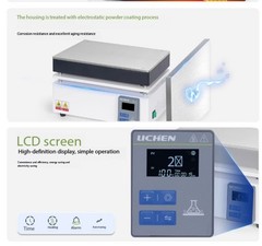 DigitalDisplay Corrosion-Resistant Stainless Steel Preheating Platform LC-DB-2AB