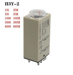 General Purpose Time Relay H3Y2 Small 8Pin DC12V24V AC220V Timer Switch 1Sto60M