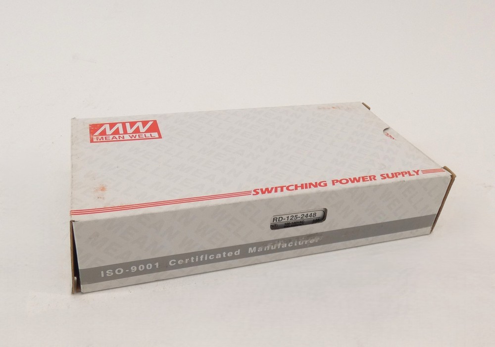 Mean Well RD-125-2448 Switching Power Supply 100-240VAC 3.0-2.0A – NEW Surplus!