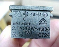 10 Mickey Mouse Power Inlet PCB Board Connectors, 2.5A 250V 0724 AREC04407 iT501
