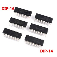 IC Chips DIP-14 DIP-16 Many Types CD4030 CD4047 CD4066 CD4068 CD4069 CD4070