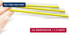 Gikfun 1 x 40 Pin 2.54mm Single Row Breakaway Male Pin Header for Arduino (Pack