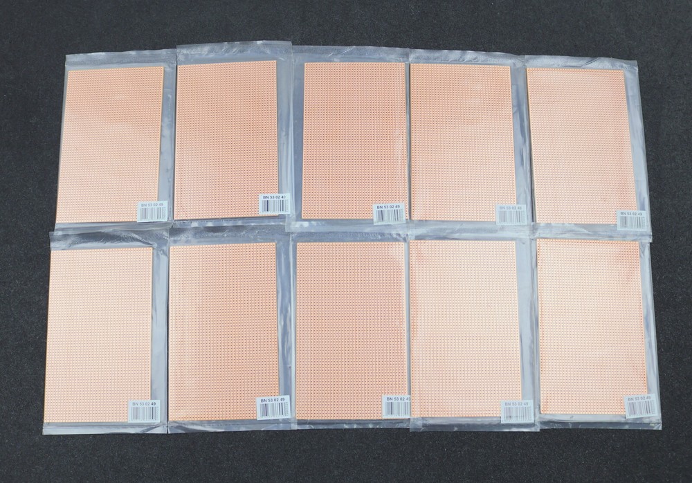KB 10x printed circuit boards for soldering BN 53 02 49 strip grid dimensions 100x160mm