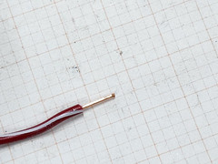 Atlas Wire #18awg Solid UL-1015/1230 Hook-Up/Lead Wire Red w/ White Spiral /50ft