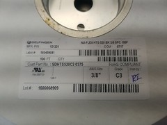 DELFINGEN 3/8″ AWG NU-FLEX HTS-520 Black Sleeving 100ft
