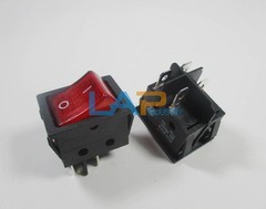 QTY:2 New KCD4-201N-B 30A 250V 2 Positions 4pins Rocker Switch With Lamp