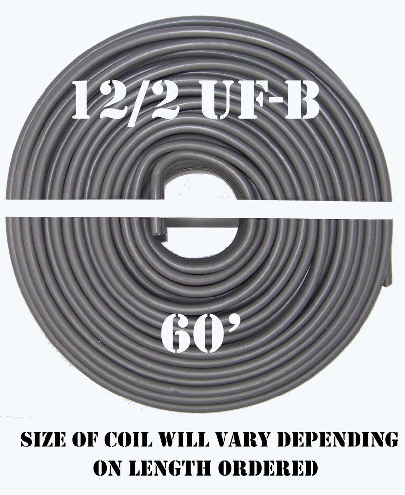 12/2 UF-B x 60′ Southwire Underground Feeder Cable