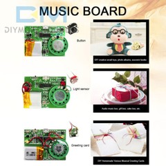 8M Recordable Sound Module MP3 Music Voice Player Board for Greeting Card DIY