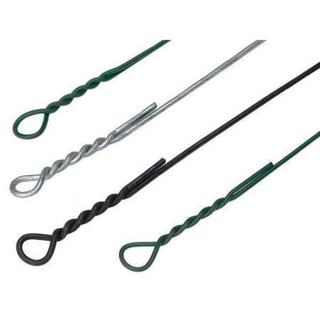 Kleen Green Kgbt 13G X 14Ft X 125 Bale Ties,Painted,.092 In Dia,14Ft,Pk125