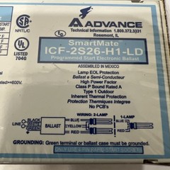 Ballast, Kit ICF-2S26-H1-LD philips advance SmartMate 120-277V,package of 3