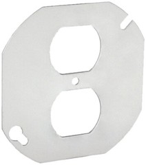 Southwire 54C40, Duplex, Flat, Octagon, Electrical Outlet Box Cover, 1 pc