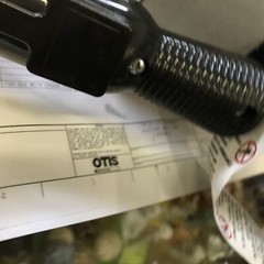 Commercial Work Light Assembly model # AAA25580BJ Otis Yellow W Paperwork