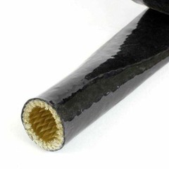 4-130mm Silicone Fibreglass Fire Sleeving Protective Heat Shield Wrap Red/Black
