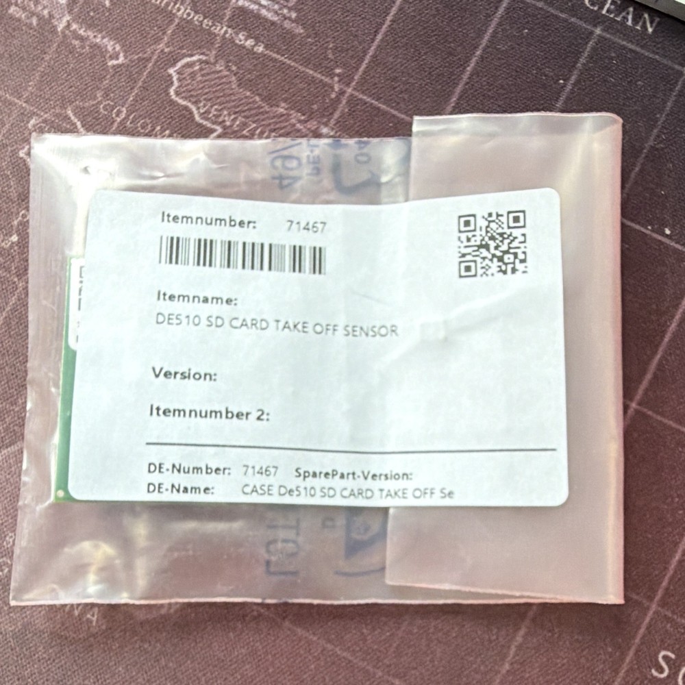 CASE De510 Take Off Sensor SD Card Circuit Board MPN 71467 FW 1.4