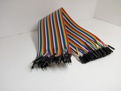 40 Pack 30cm 12” Row 2.54mm Male Female Dupont Cable 40 Jumper Wire for Arduino