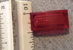 Lot Of 10 New Arrow Hart 88 Red Rectangular Jewel For Warning Light