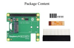 Official Pi PCIe to M.2 HAT for Raspberry 5, + HAT+ Board Only
