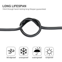 25FT 22 AWG 6 Conductor Electrical Wire Tinned Copper Outdoor LED Automotive