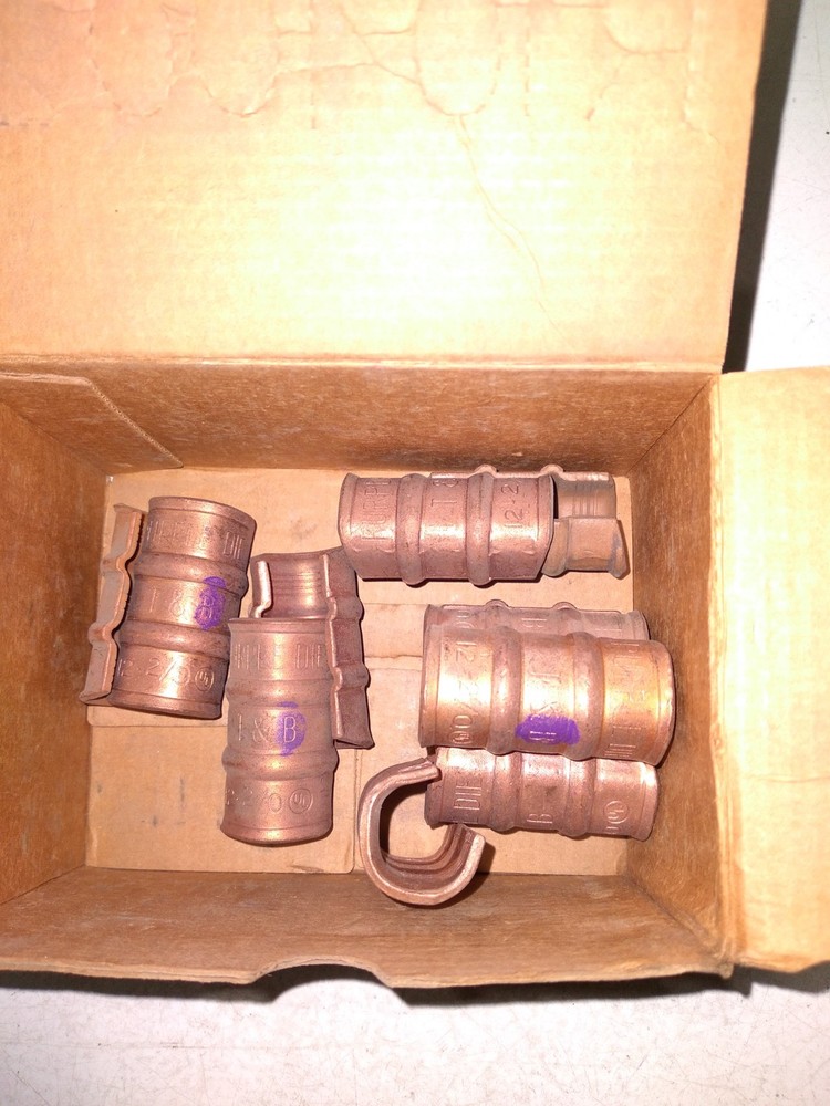 THOMAS AND BETT 54740TP PURPLE DIE 12-2 LUG … LOT OF 5