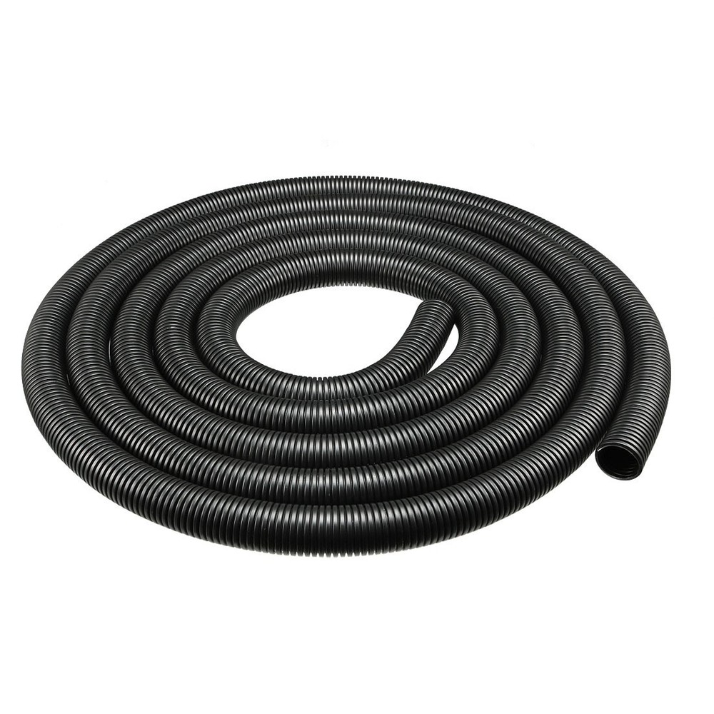3.8 M 20×25 mm PP Flexible Corrugated Conduit Tube for Garden,Office Black