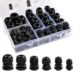 50pcs Cable Glands Waterproof PG7/9 /11/13.5/16/19 Adjustable 3-16 mm New