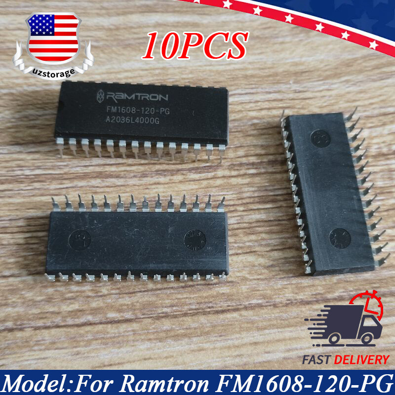 10Pcs For Ramtron FM1608-120-P FM1608-120-PG FM1608 64Kbit FRAM NVRAM DIP28 Chip
