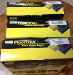 3 – Boxes – HUBBEL FLOORTRAK 5ft BEIGE CABLE FLOOR COVER NEW !!