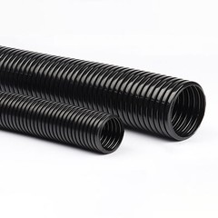 Non Split Flexible Tube Cable Tidy Trunking Organiser Black Conduit Split
