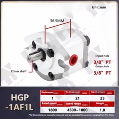 Miniature High Pressure Hydraulic Gear Pump High Pressure Oil Pump Assembly