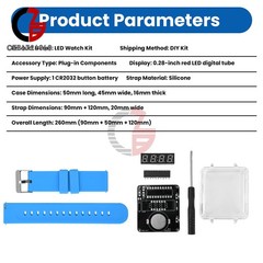 DIY Electronic Kit LED Digital Watch Kit DIY Clock Soldering Project Practice