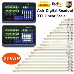 3/2Axis Digital Readout DRO 5µm 0.0002″ Linear Scale Encoder for Mill Lathe CNC