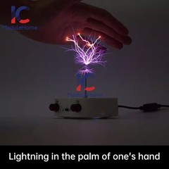 AC110-220V Dual Mode Music Tesla Coil Music Box Artificial Lightning Touchable