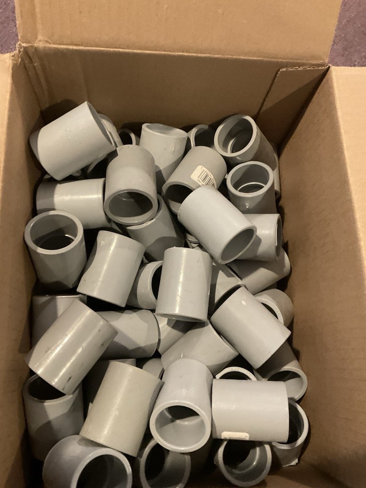 1″ PVC Standard Coupling for Sch 40 Rigid NM Conduit UL Listed 100 pc