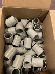 1″ PVC Standard Coupling for Sch 40 Rigid NM Conduit UL Listed 100 pc