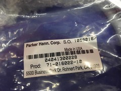Parker Hannifin Corp. 10′ cord. Model 71-016022-1. S.O. 1059016. New.
