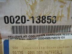 NEW AMAT 0020-13858 GELLOWS, HT-COOLDOWN, CORROSION RESISTANT