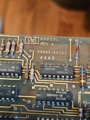 Rare Vintage Retro Gold Ceramic IC 1820-1692 HP Agilent Nanoprocessor Board