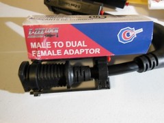 Cliplight Inc 582302 Revolutionary Extension Cord Male to Dual Female EZ Lock C