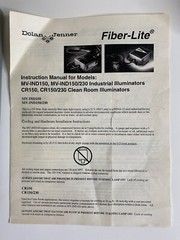 Dolan Jenner Fiber-Lite MV-IND150 High Intensity Illuminator ~ New Old Stock~