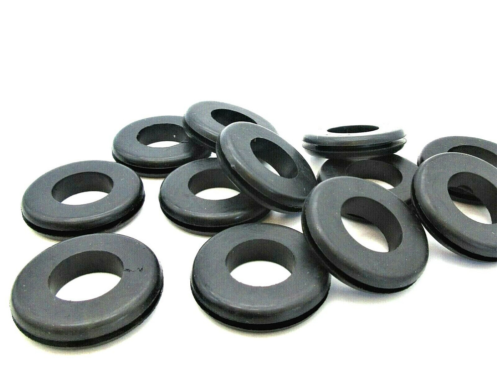 3/4” ID x 1 1/8” w 1/8” Outer Rubber Wire Grommets Bushings for Tubing Cable