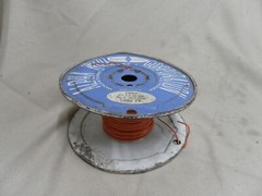 ALPHA VTG WIRE REEL 18g 1857 #18-7/25 PVC Wire Type B MIL-W-16878D 100?Ft Orange