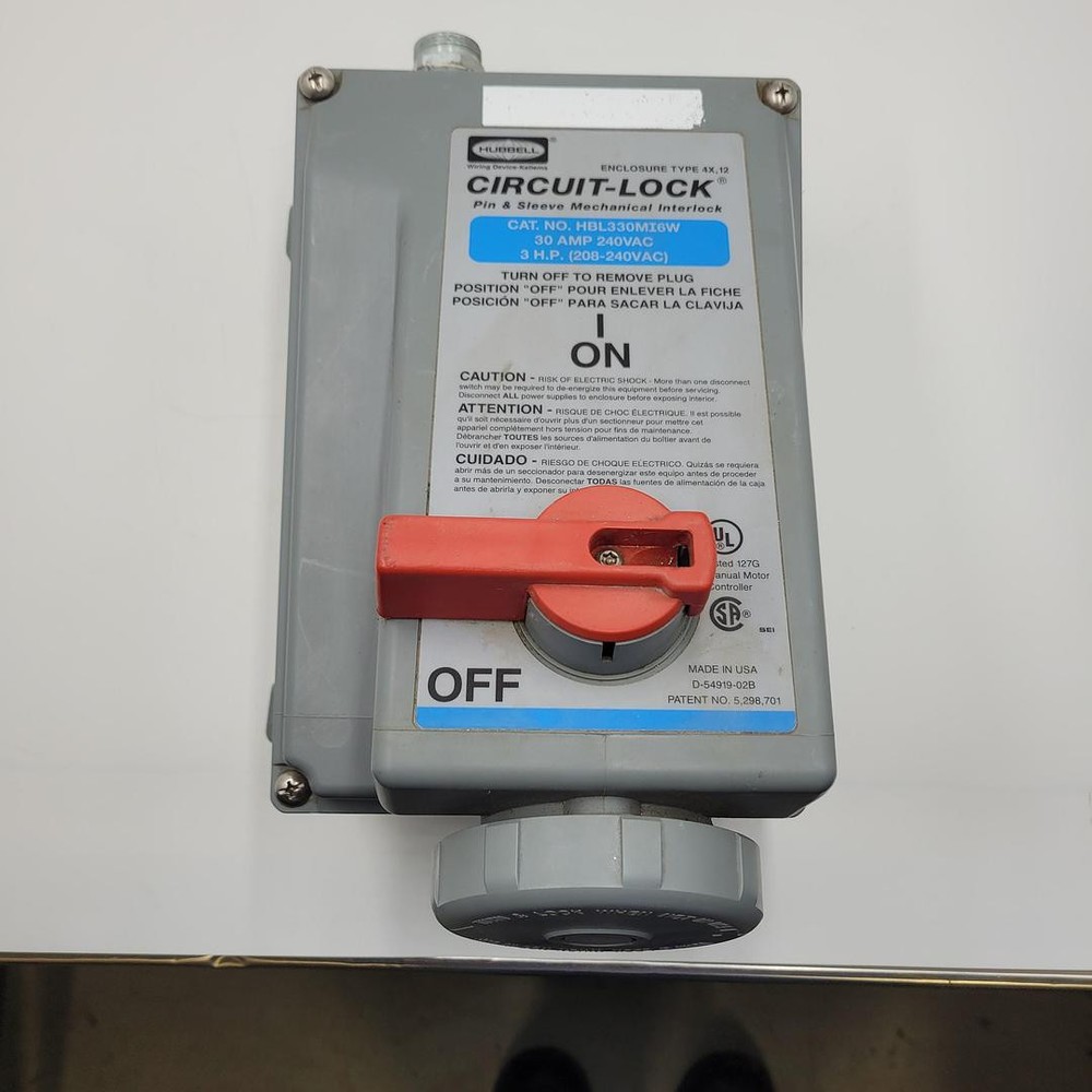 HUBBELL HBL330MI6W CIRCUIT LOCK