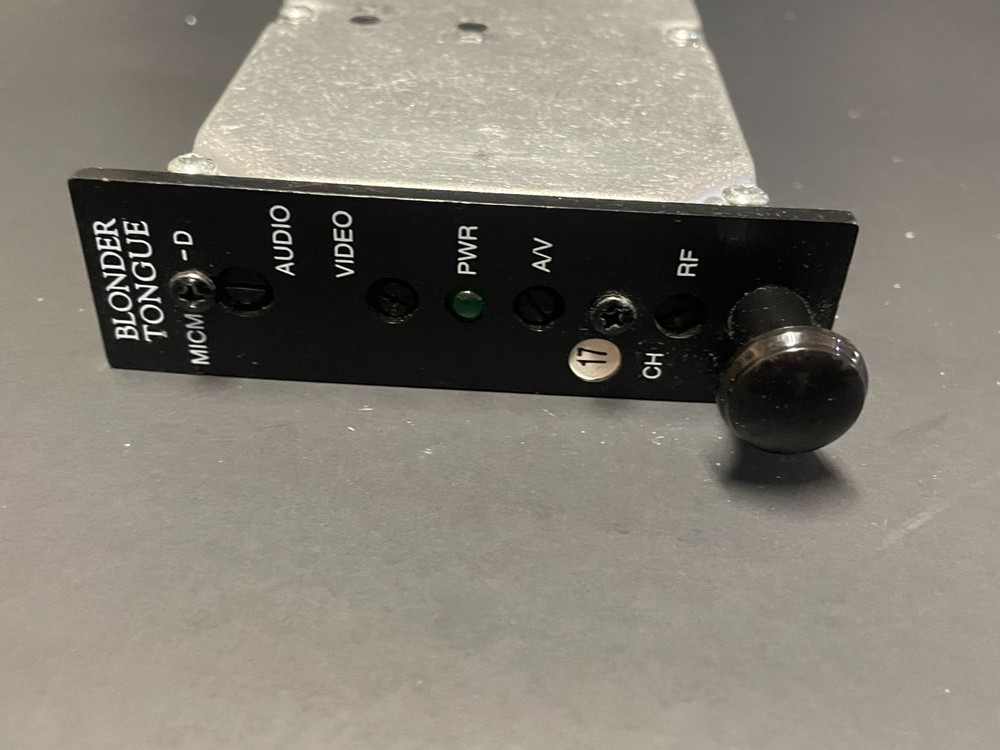 Blonder Tongue MICM-D Channel 17 Audio Video Fixed Channel Modulator 7797D 17 L2