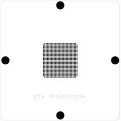0.25mm Pitch=1.0mm BGA672 BGA Reball Laser Stencil Template
