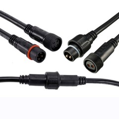40cm Waterproof Male & Female Plug Wire Connector Cable Electrical Wire 2-8Pin