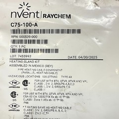nVent Raychem Heating Cable Gland Kit C75-100-A Pentair Heat Trace NEMA 4X- 3/4″